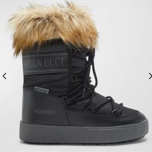 Moon Boots Track Monaco Faux Fur Short Snow Boots NWT